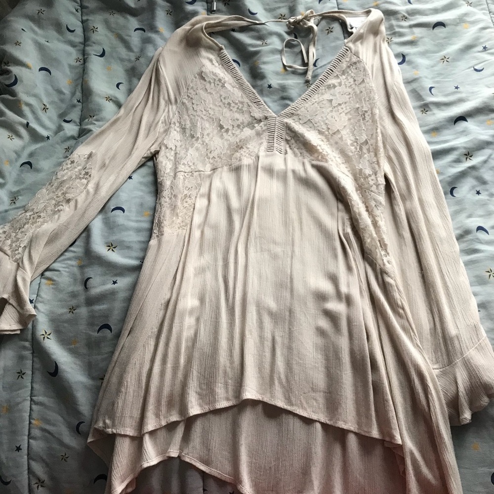 Boho long sleeve swing top